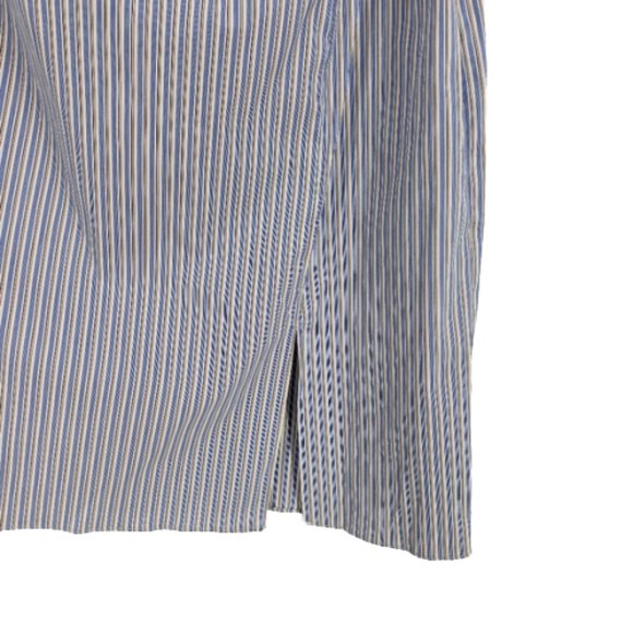 Bar III Blue Stripe One Shoulder Ruffle Dress XXL - Picture 4 of 8